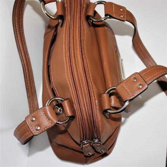 Tignanello Tan Leather Shoulder Bag - Picture 6 of 8